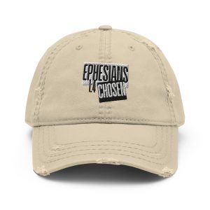 Ephesians 1:4 Distressed Ball Cap