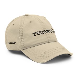 Psalm 19:7 (Renewed) Distressed Ball Cap
