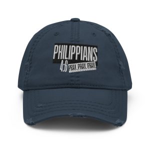 Philippians 4:6 Distressed Ball Cap