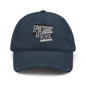 Ephesians 1:4 Distressed Ball Cap